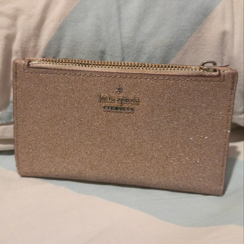 Kate Spade Sparkling Pink Gold Wallet